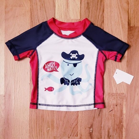 NWT Wonderkids Octopus Rash Guard - Picture 2 of 5